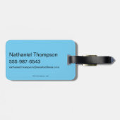 Dino Licking Fred Flintstone Bagagelabel (Achterkant horizontaal)