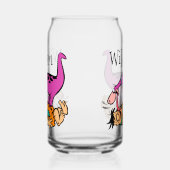 Dino Licking Fred Flintstone Blikvorm Glas (Links)