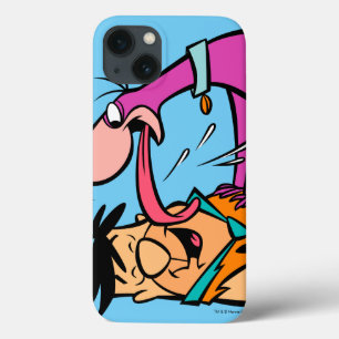 Dino Licking Fred Flintstone iPhone 13 Hoesje
