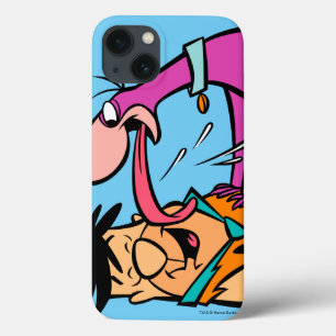 Dino Licking Fred Flintstone iPhone 13 Hoesje