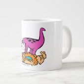 Dino Licking Fred Flintstone Grote Koffiekop (Voorkant rechts)