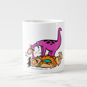 Dino Licking Fred Flintstone Grote Koffiekop