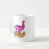 Dino Licking Fred Flintstone Koffiemok (Voorkant links)