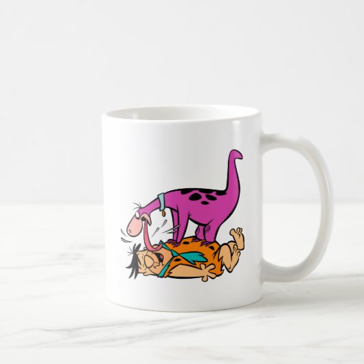 Dino Licking Fred Flintstone Koffiemok (Rechts)
