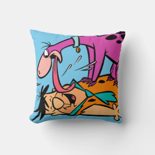 Dino Licking Fred Flintstone Kussen