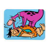 Dino Licking Fred Flintstone Magneet (Horizontaal)