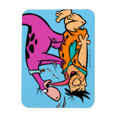 Dino Licking Fred Flintstone Magneet (Verticaal)