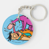 Dino Licking Fred Flintstone Sleutelhanger (Achterkant)