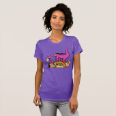 Dino Licking Fred Flintstone T-shirt (Voorkant volledig)