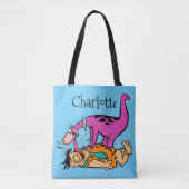 Dino Licking Fred Flintstone Tote Bag (Voorkant)