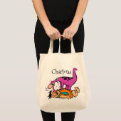 Dino Licking Fred Flintstone Tote Bag (Voorkant (product))
