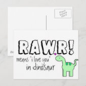 Dino Lingo Briefkaart (Voorkant / Achterkant)