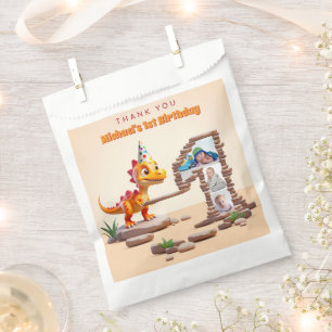 Dino Little Dragon 1e verjaardag groot aantal fo Bedankzakje