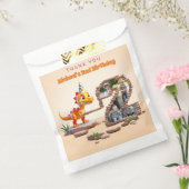 Dino Little Dragon | 2e verjaardag grote aantal fo Bedankzakje (Gezegeld)