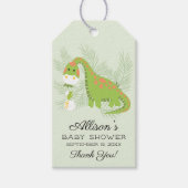 Dino Love Boys Baby shower Gift Label Cadeaulabel (Voorkant)