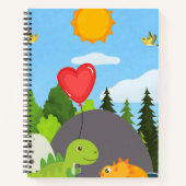 Dino Love in the Forest Notitieboek (Voorkant)