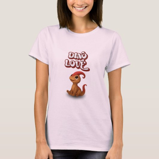 Dino Love – Kammli Looks Up T-shirt (Voorkant)