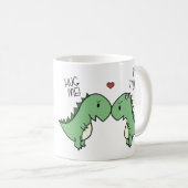 Dino Love Mok! Koffiemok (Voorkant rechts)
