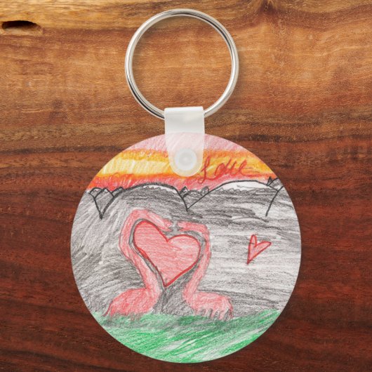 Dino Love Sleutelhanger (Voorkant)