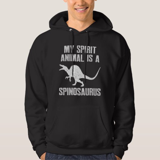 Dino Lover My Spirit Animal is een Spinosaurus Hoodie (Voorkant)