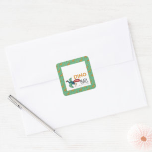 Dino Mail, Dinosaur Vierkante Sticker