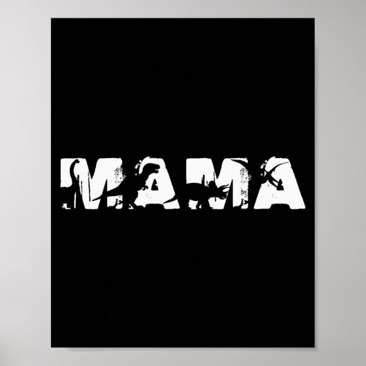 Dino Mama Grappig Op Moederdag Voor Mamasaurus Poster (Voorkant)