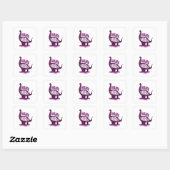 Dino Mama - Mamasaurus Vierkante Sticker (Vel)