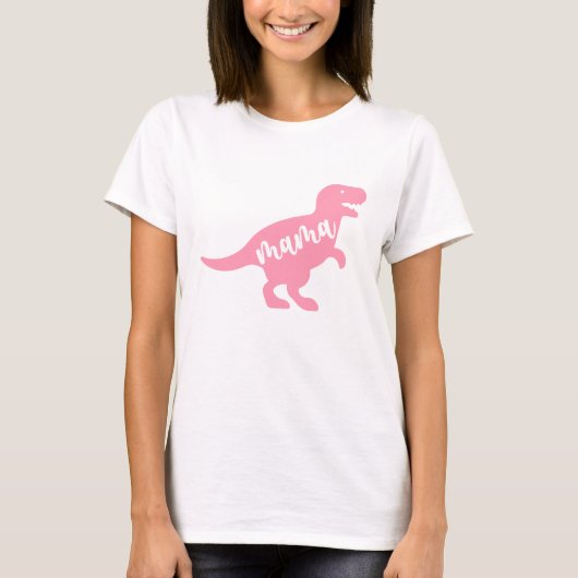 Dino Mama Typografie T-shirt (Voorkant)