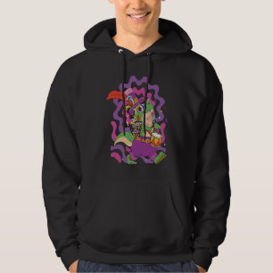 Dino Mardi Gras-feest Parade-gekte Carnaval Hoodie