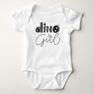 Dino Meisje Baby Body - Cute Dinosaur Grafisch Romper