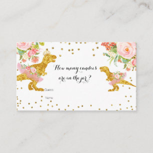 Dino Meisje Hoeveel Snoepjes in de pot Kaart