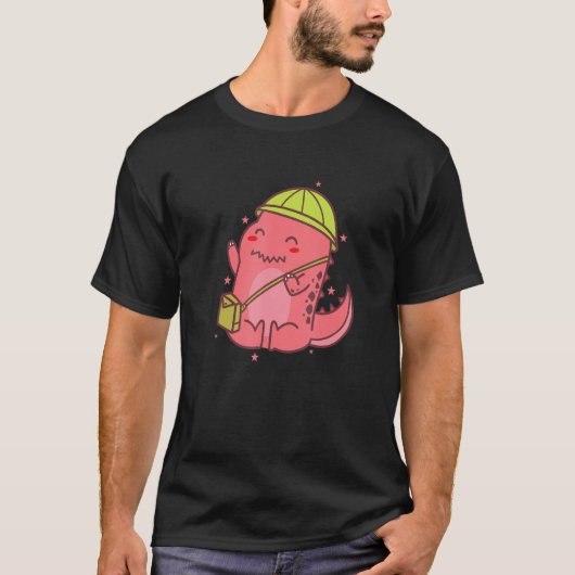 Dino met Handtas Dinosaur Age T-shirt (Voorkant)