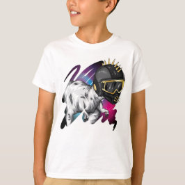 Dino met helm t-shirt