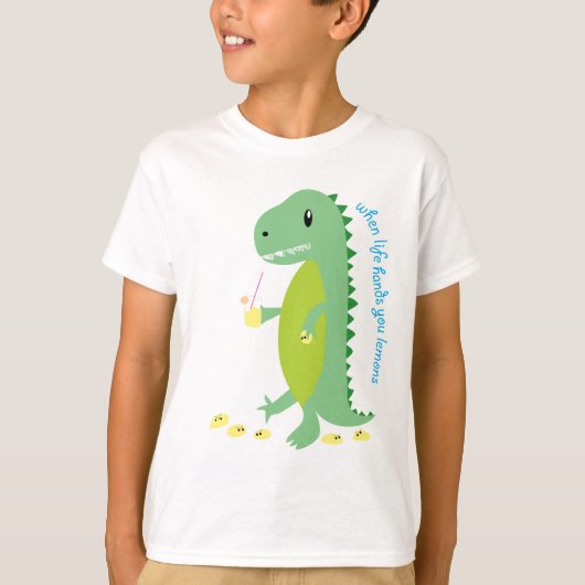 dino met zijn citroenen t-shirt (Voorkant)