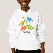 "Dino-Might" Boy Dinosaur Hoodie (Voorkant)