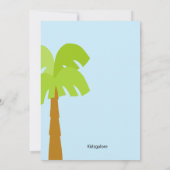 DINO-mijt Pterodactyl Kinderen Aanwezige uitnodigi Kaart (Achterkant)