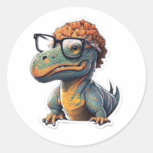 Dino-mijtstijl: de spectaculaire Sticker Dinosaur (Voorkant)