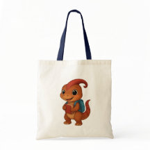 Dino mit Rucksack – Schulstart Tote Bag