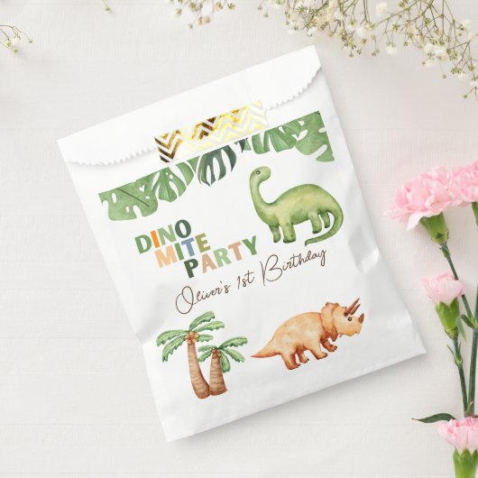 Dino-mite 1e verjaardag bedankzakje (Gezegeld)