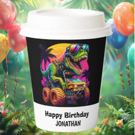 Dino-Mite 1e verjaardag Papieren Bekers