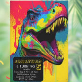 Dino-Mite 5e verjaardag Kaart