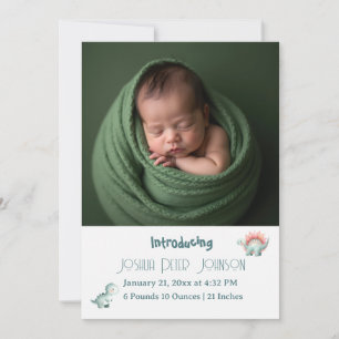 Dino Mite Baby Shower Aankondiging
