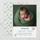 Dino Mite Baby Shower Aankondiging (Voorkant / Achterkant)