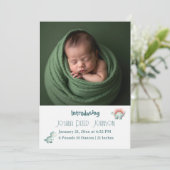 Dino Mite Baby Shower Announcement (Staand voorkant)