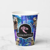 Dino-Mite Birthday Bash Papieren Bekers (Achterkant)