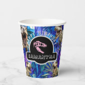 Dino-Mite Birthday Bash Papieren Bekers (Voorkant)