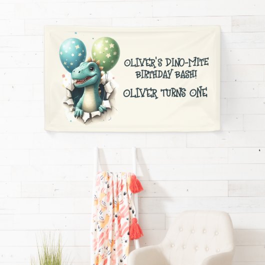 Dino-Mite Birthday Bash Spandoek (Insitu)