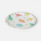 Dino-Mite Birthday Borden Papieren Bordje (Gekanteld)