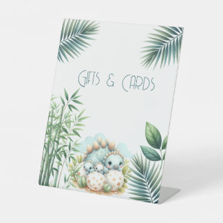 Dino Mite Birthday Gifts and Cards Sign Reclamebord Met Voetstuk