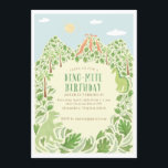 Dino-mite Birthday Party Kaart<br><div class="desc">Fun waterverf dinosaurussen</div>